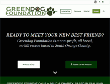 Tablet Screenshot of greendogfoundation.org